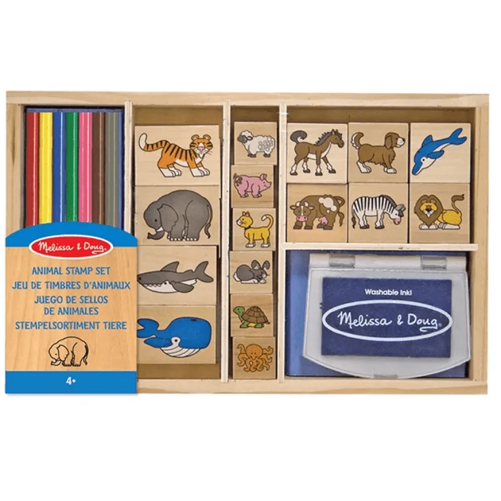 Melissa & Doug Træstempler - dyr