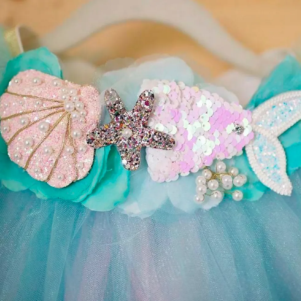 Mermalicious Tutu Pastel Aqua -6 År (str. 4)