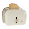 Miniature Toaster Og Brød Off-White