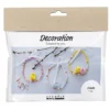 Mini DIY kit Dekoration, asst Farver
