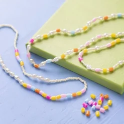 Mini DIY kit smykker, Halskæde og armbånd, ass farver