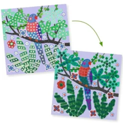Mosaik med Junglens Fugle