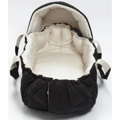 Multifunktionel Kaleche Til Babylift i Black med Cream Solid Striber