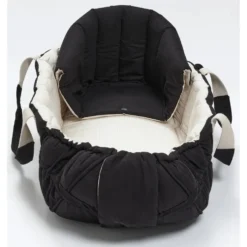 Multifunktionel Kaleche Til Babylift i Black med Cream Solid Striber