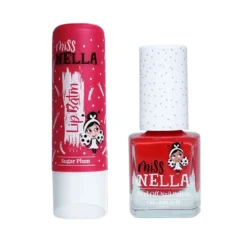 Neglelak Og Læbepomade Sugar Plum & Tickle Me Pink