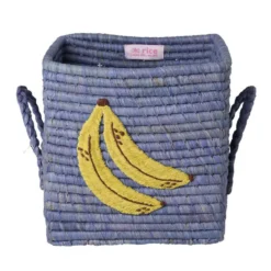 Opbevaringskurv Med Big Banana Broderi Og Håndtag (small)