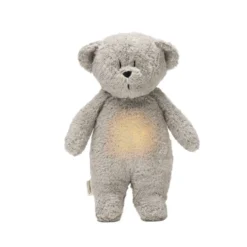 2.0 Organic Humming Bjørn Med Lampe Gray