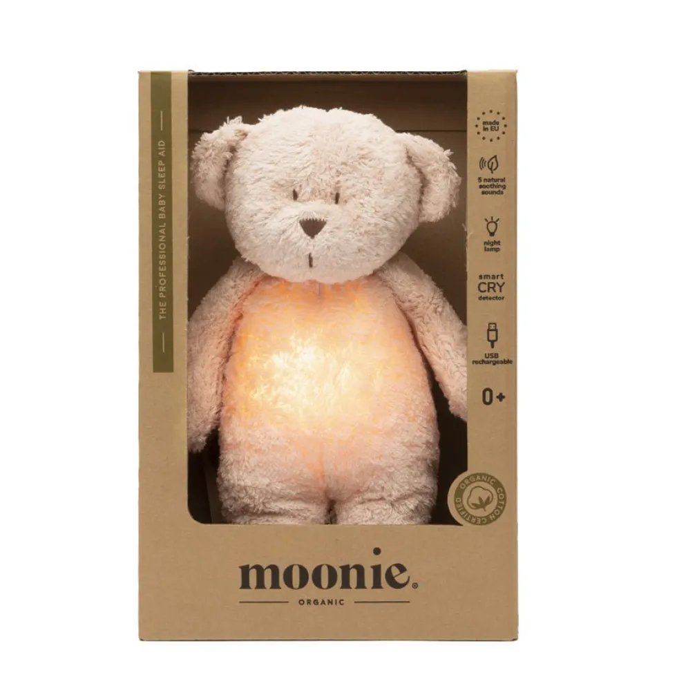 2.0 Organic Humming Bjørn Med Lampe Rose