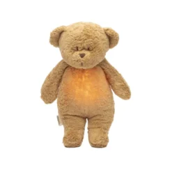 2.0 Organic Humming Bjørn Med Lampe Cappuccino