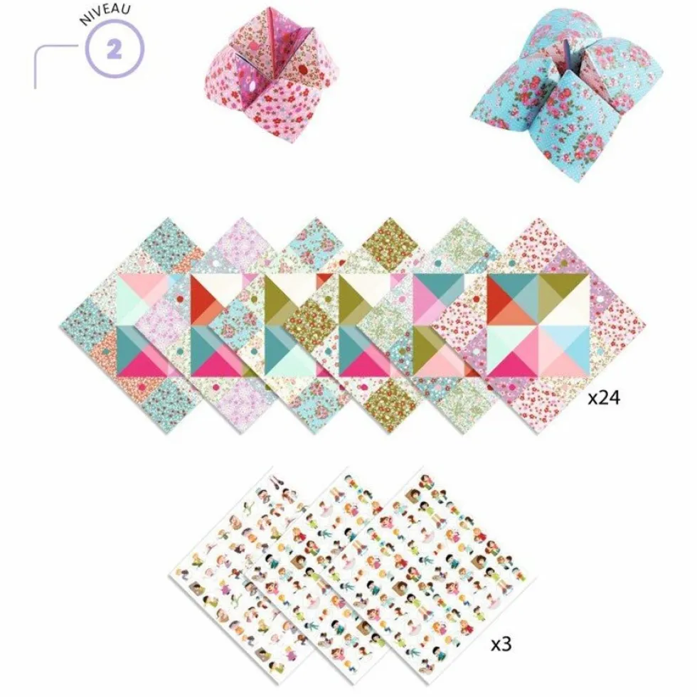 Origami "Nip-Nappere i Lyse Farver"