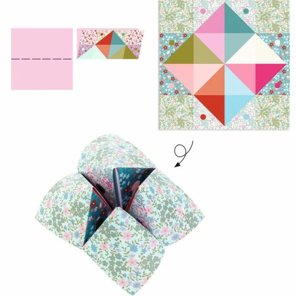Origami "Nip-Nappere i Lyse Farver"