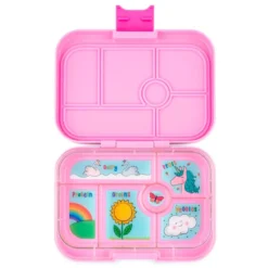 Original Madkasse Med 6 Rum Power Pink Unicorn Tray