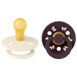 2-Pak Holiday Bow Colour Sut Ivory/Plum (str 1)