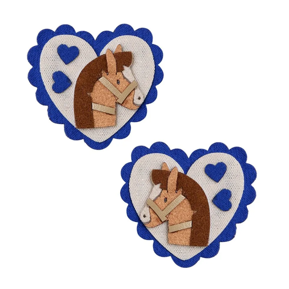 2-Pak Hårclips Scalloped Heart Show Pony (Store)