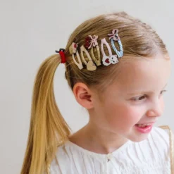 5-Pak Hårspænder Mini Kitty Bow