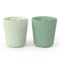 2-Pak Kiddish Mini Kop Croco Grøn