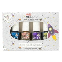 4-Pak Neglelak Til Børn Space Set