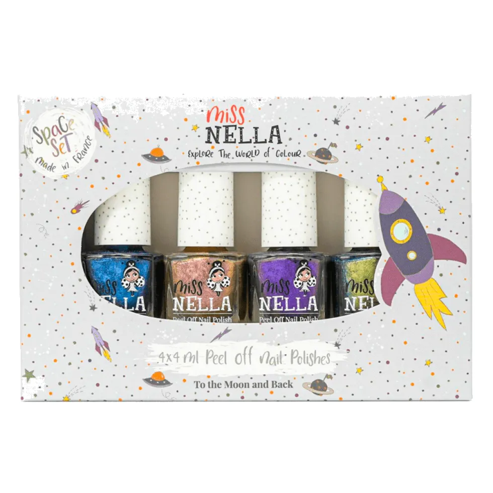 4-Pak Neglelak Til Børn Space Set