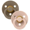 2-Pak Rund Sut Dark Oak/Blush (str 2)