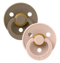 2-Pak Rund Sut Dark Oak/Blush (str 2)