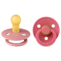 2-Pak Rund Sut Dusty Pink/Coral (str 1)