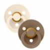 2-Pak Rund Sut Ivory / Dark Oak (str 1)