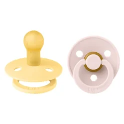 2-Pak Rund Sut Pale Butter/Petal (str 1)