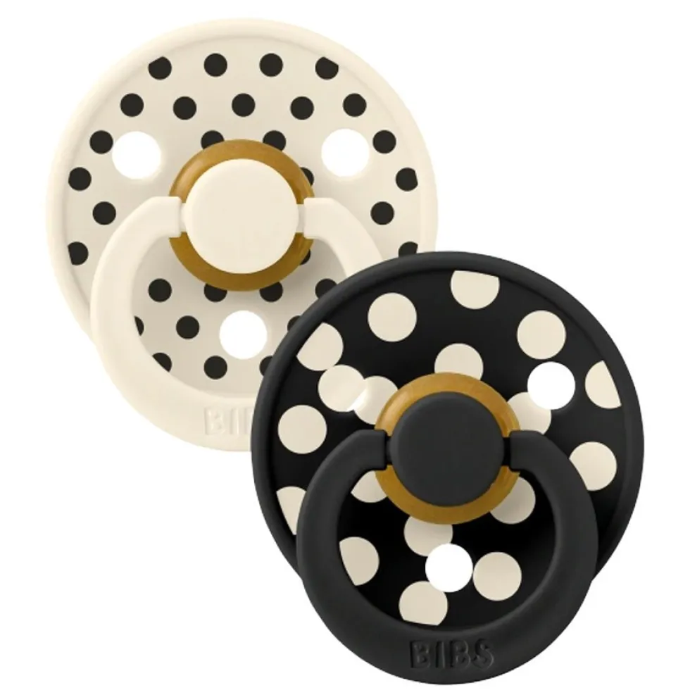 2-Pak Studio Sut Polka Ivory / Black (str 2)