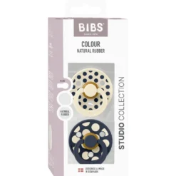 2-Pak Studio Sut Polka Mix Ivory/Deep Space (Str 2)