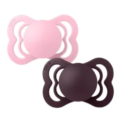 2-Pak Supreme Silikone Sut Baby Pink / Plum (str 1)