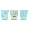 3-Pak Yummy Mini Glas Happy Clouds Green