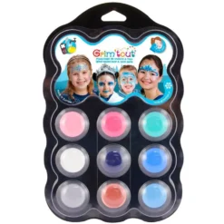 Palette Med Ansigtsmaling 9 Farver Snow Queen