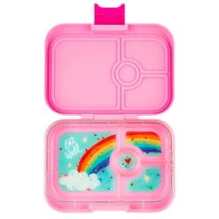 Panino Madkasse Med 4 Rum Power Pink Rainbow Tray