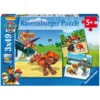 Paw Patrol puslespil 3-i-1, 49 brikker