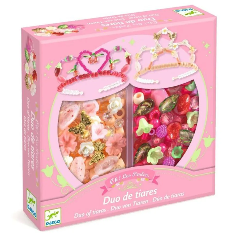 Perler til Diademer med Rosa Farver