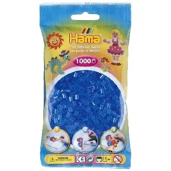 Perler Transparent Blå Frv 15 (1000 stk)