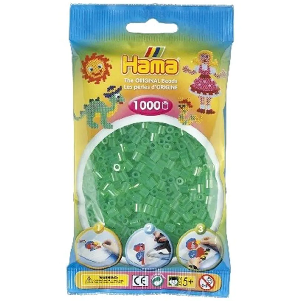 Perler Transparent Grøn Frv 16 (1000 stk)