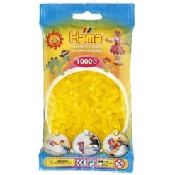 Perler Transparent Gul Frv 14 (1000 stk)