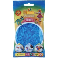 Perler Transparent Lyseblå Frv 73 (1000 stk)