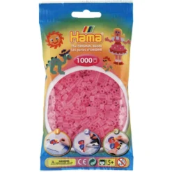 Perler Transparent Lyserød Frv 72 (1000 stk)