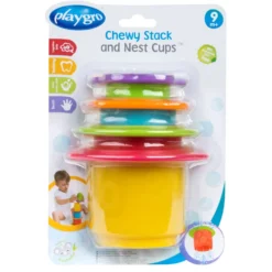 Playgro 4 stabelkopper med bidekant