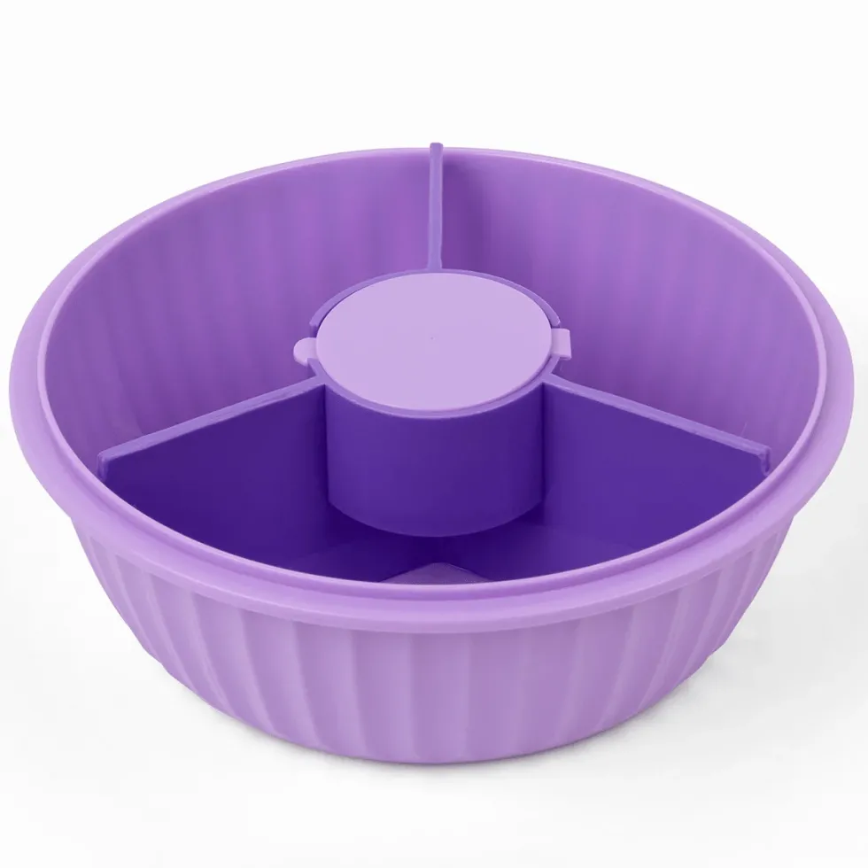 Poke Bowl Madkasse Med Skillevæg Maui Purple