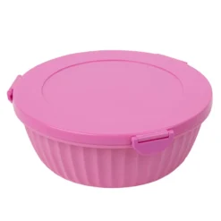 Poke Bowl Madkasse Med Skillevæg Guava Pink