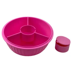 Poke Bowl Madkasse Med Skillevæg Guava Pink
