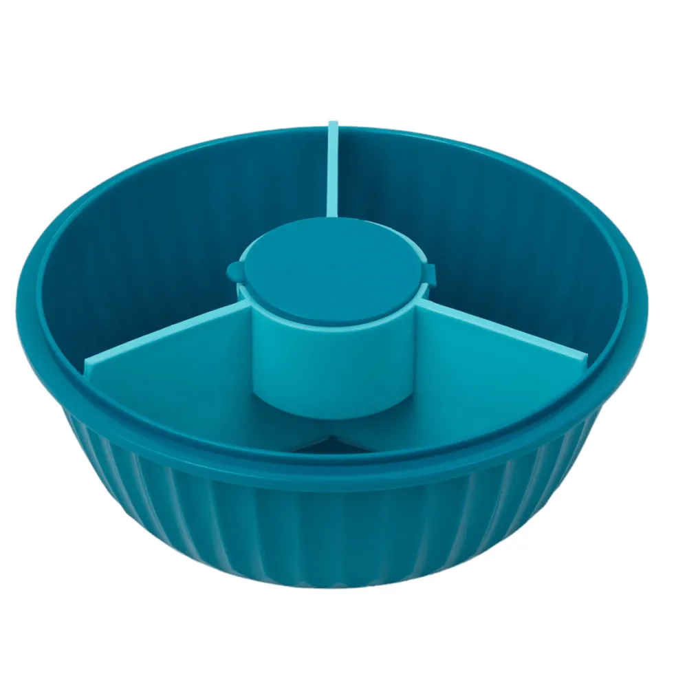 Poke Bowl Madkasse Med Skillevæg Lagoon Blue