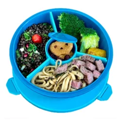 Poke Bowl Madkasse Med Skillevæg Lagoon Blue