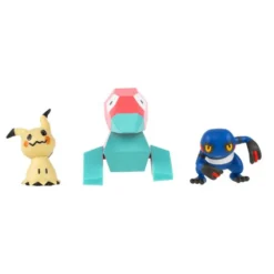 Pokémon 3-Pak Battle Figure, Mimikyu/Porygon/Croagunk