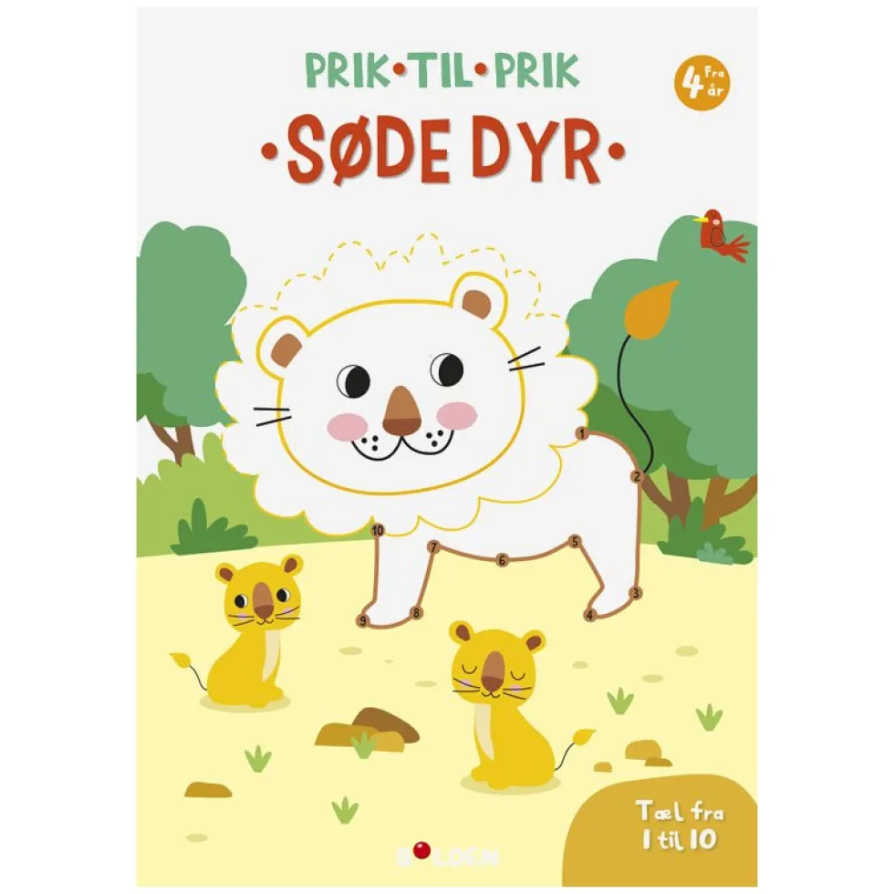 Prik til prik: Søde dyr - Tæl fra 1 til 10