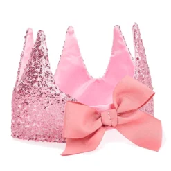 Prinsessekrone Med Pailletter Pink