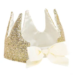 Prinsessekrone Med Pailletter Guld